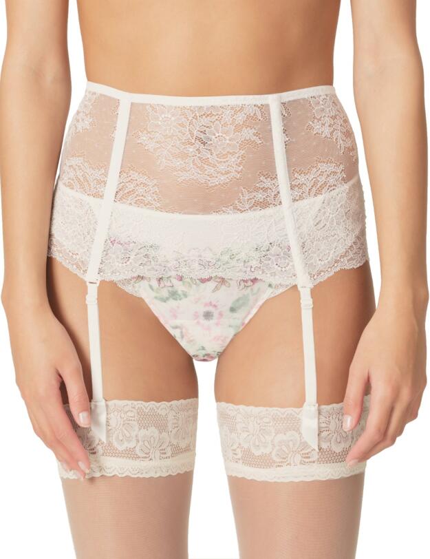 Marie Jo Dahlia Garter Suspender Belt Natural