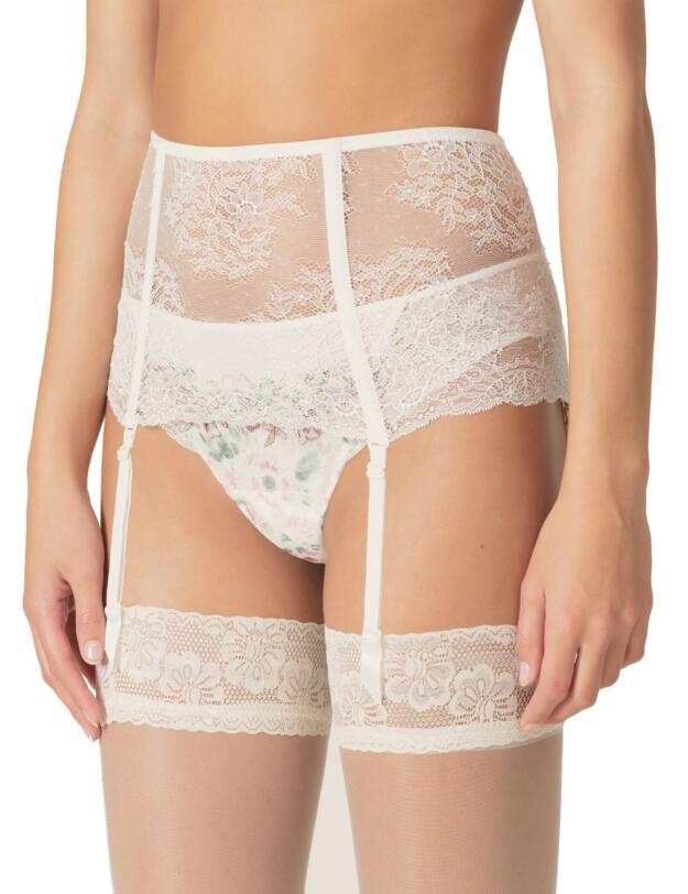 Marie Jo Dahlia Garter Suspender Belt Natural