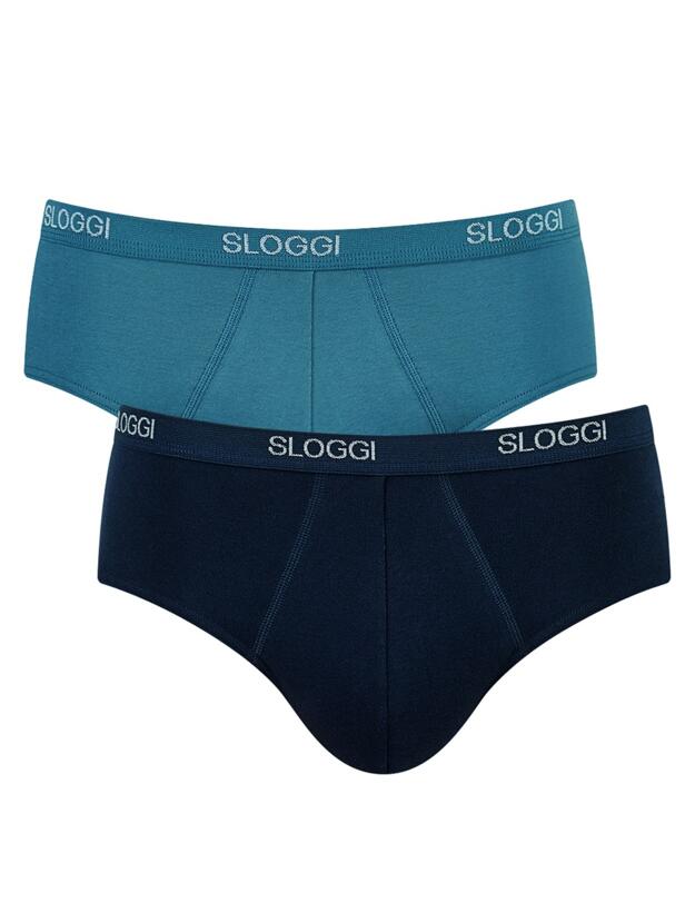 10161785 Sloggi Men Basic GiftBox Midi C2P Brief - 10161785 Blue/Dark Combination