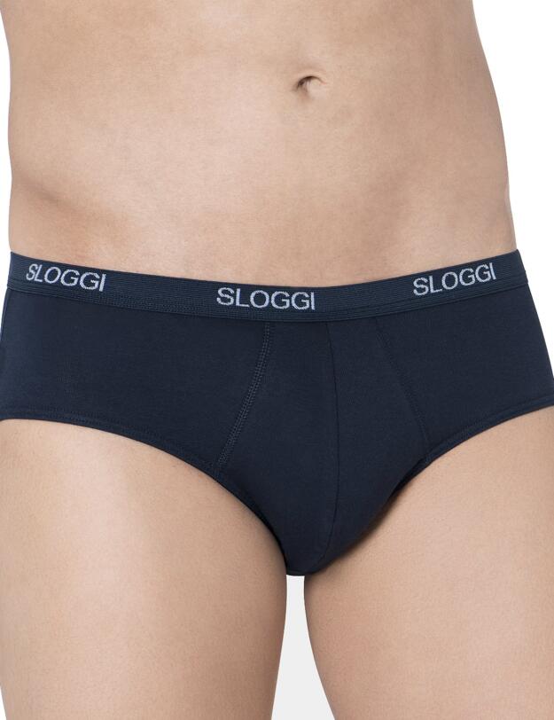 10161785 Sloggi Men Basic GiftBox Midi C2P Brief - 10161785 Blue/Dark Combination