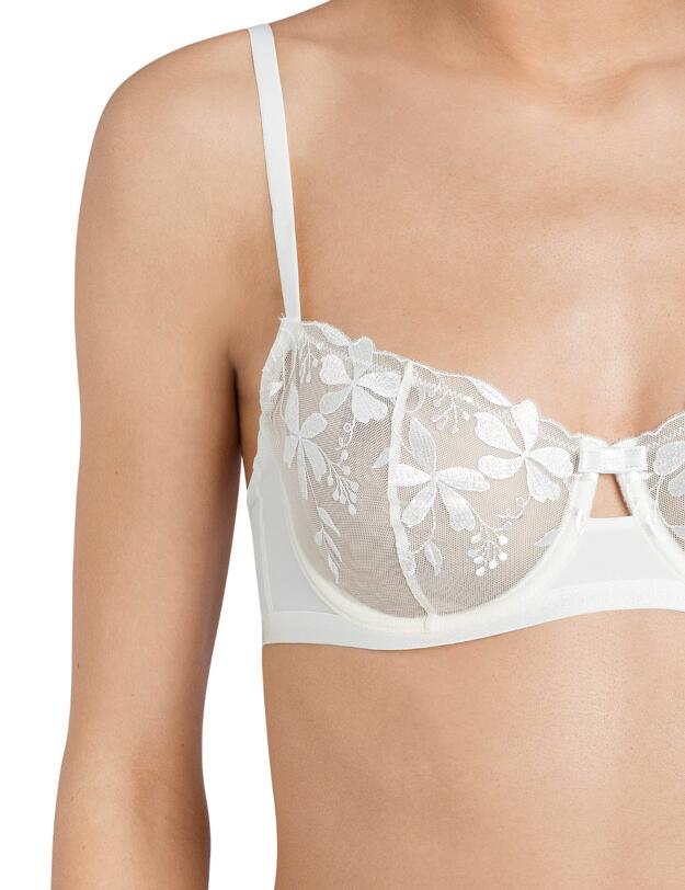 10157976 Triumph Sexy Angel Spotlight Sheer Bra - 10157976 Silk White