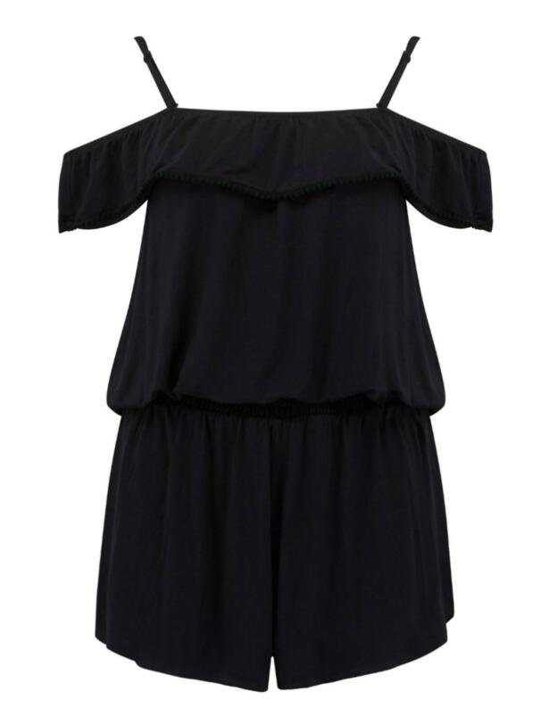13936 Pour Moi Escape Off The Shoulder Playsuit - 13936 Black