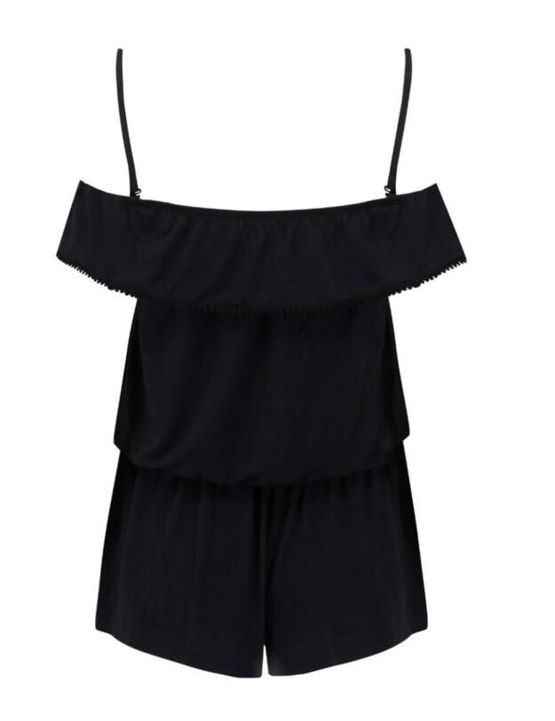 13936 Pour Moi Escape Off The Shoulder Playsuit - 13936 Black