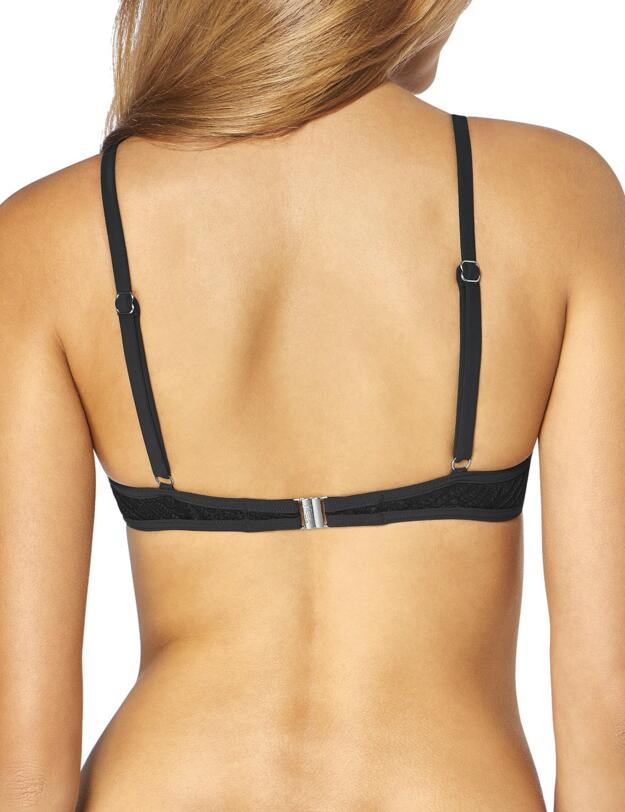 10195628 Triumph Streams Of Pearls Push-Up Bikini Top - 10195628 Black Combination 