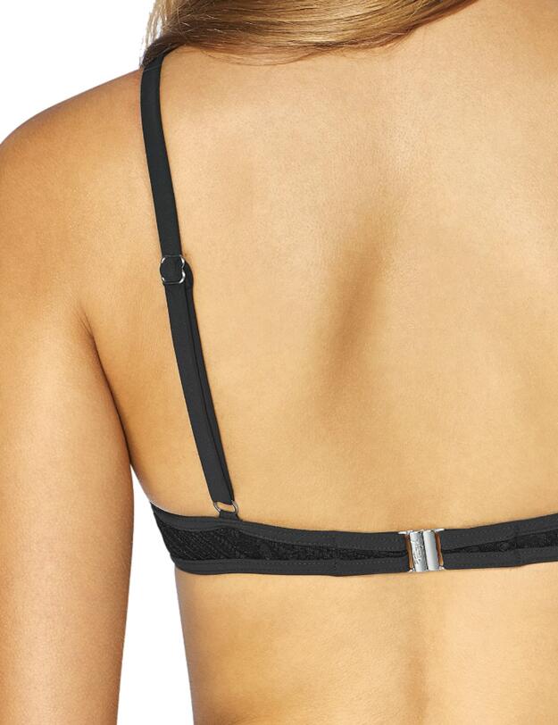 10195628 Triumph Streams Of Pearls Push-Up Bikini Top - 10195628 Black Combination 