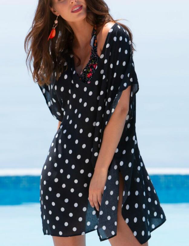 13908 Pour Moi Hot Spots Kaftan  - 13908 Black