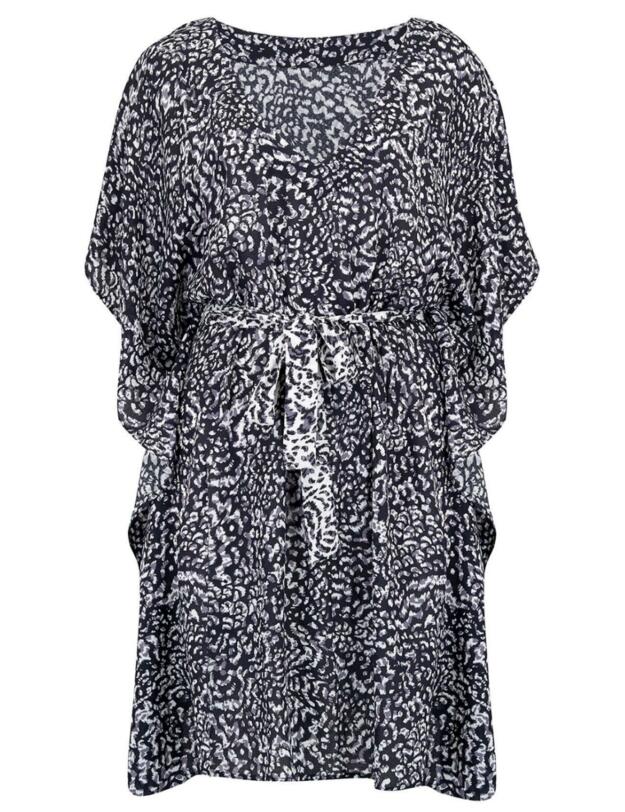 13900 Pour Moi Mixology Kaftan  - 13900 Black/White