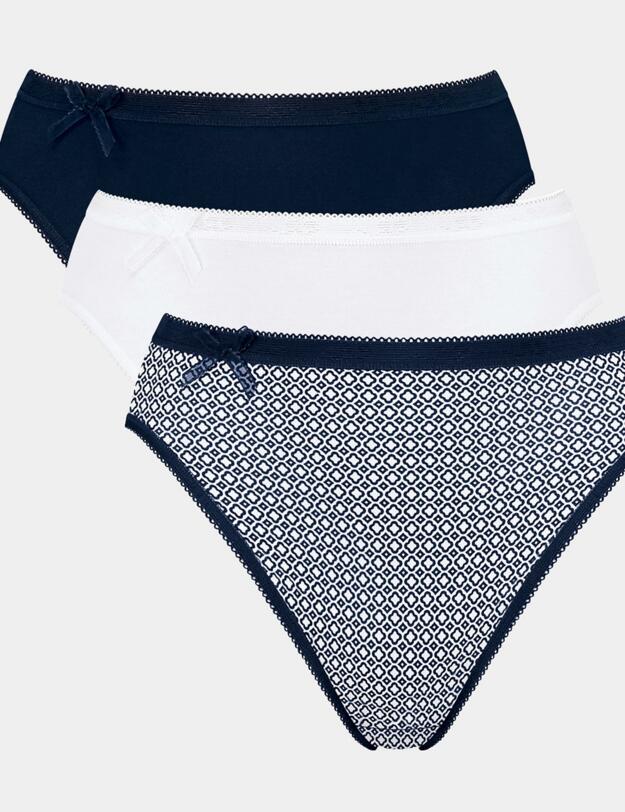 10189289 Sloggi Basic+Gift Box Tai 3 Pack Brief  - 10189289 Blue/Dark Combination
