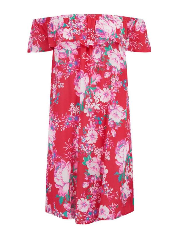 13925 Pour Moi Santa Monica Bardot Dress - 13925 Red