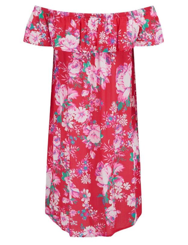 13925 Pour Moi Santa Monica Bardot Dress - 13925 Red