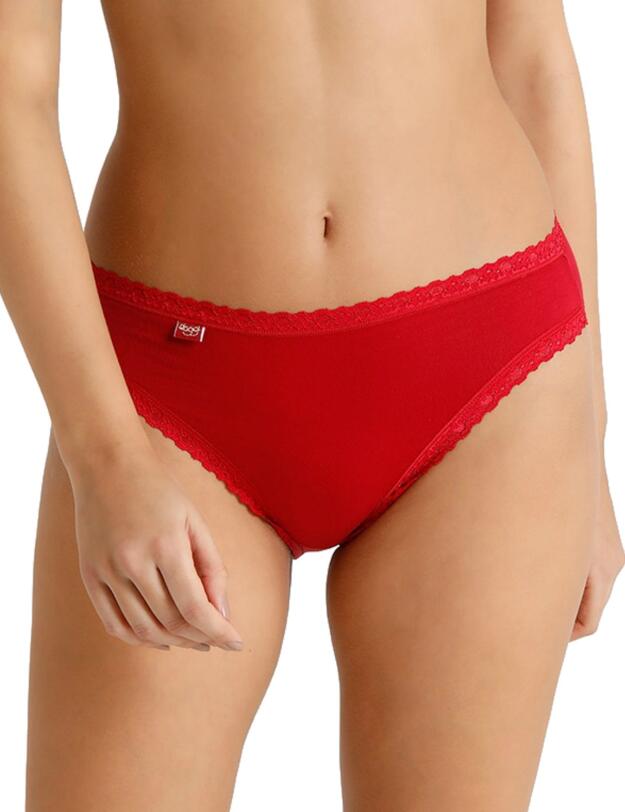 10194201 Sloggi Weekend Tai 3 Pack Brief - 10194201 Red/Dark Combination