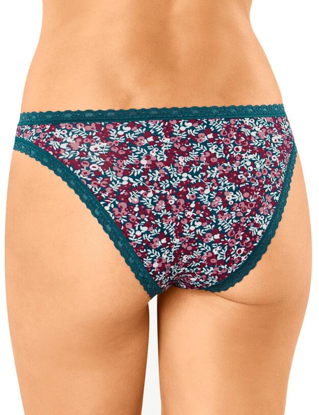 10181495 Sloggi Weekend Tanga Brief (3 Pack) - 10181495 Green/Dark Combination