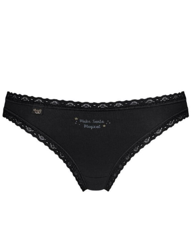 10194202 Sloggi Weekend Tanga Xmas 3 Pack Brief - 10194202 Red/Dark Combination