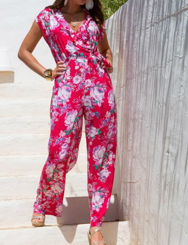 13926 Pour Moi Santa Monica Jumpsuit  - 13926 Red 