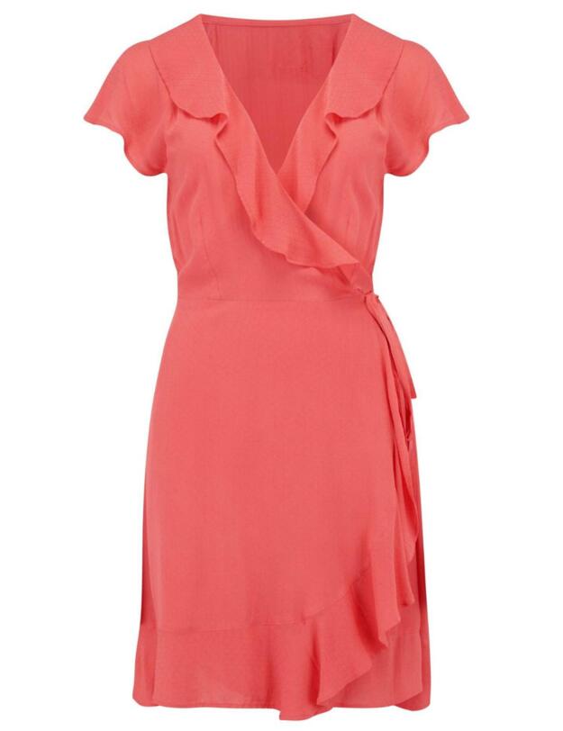 13939 Pour Moi Santa Monica Wrap Dress - 13939 Coral