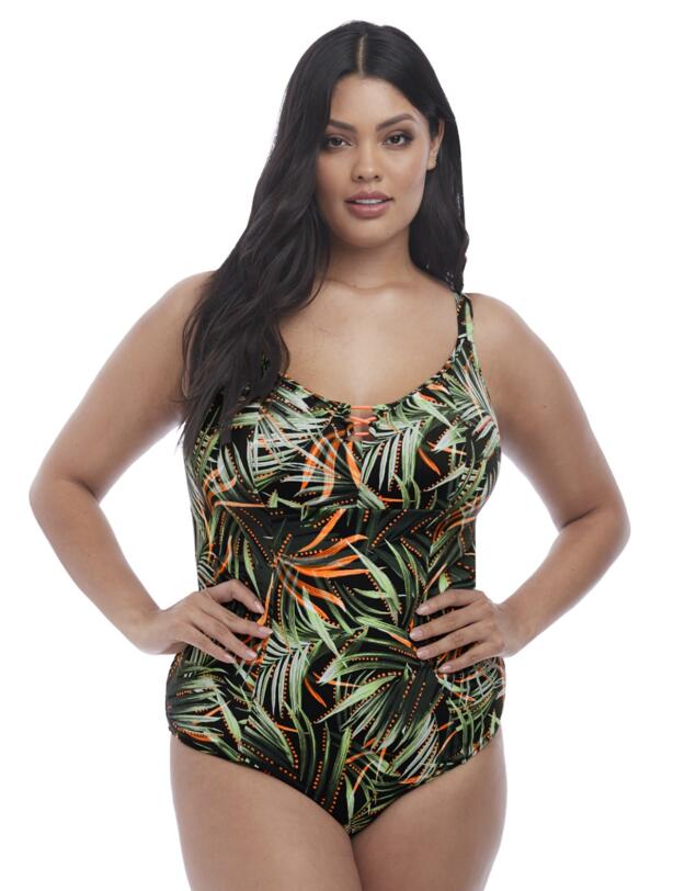 7160 Elomi Amazonia Moulded Swimsuit - 7160 Khaki 