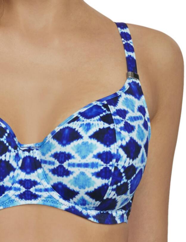 6514 Fantasie Tuscany Underwired Lightly Padded Balcony Bikini Top - 6514 Ink