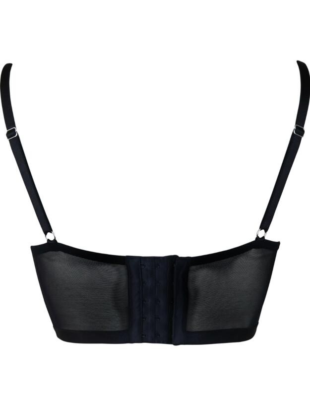 15001 Pour Moi Viva Luxe Longline Plunge Bra - 15001 Black