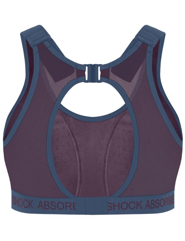 S06S7 Shock Absorber Ultimate Run Padded Bra - S06S7 Cranberry Splash/Winter Blue