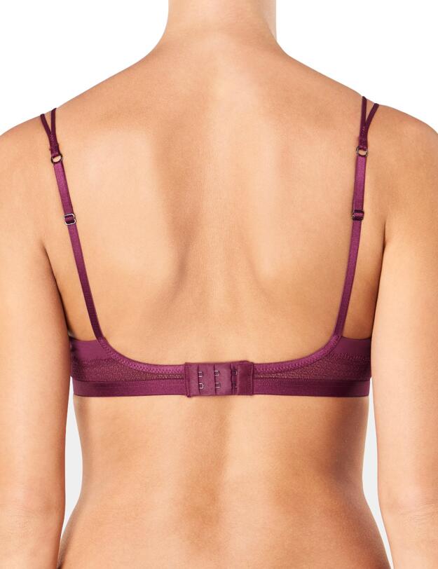 10186018 Sloggi S Silhouette Underwired Padded Bra - 10186018 Bordeaux