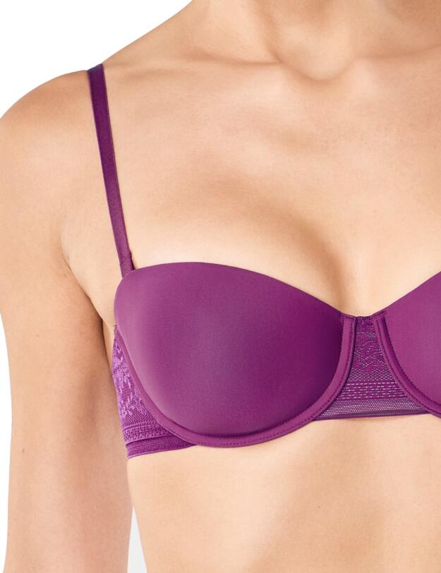 10186066 Sloggi Zero Lace Strapless Mulitway Bra - 10186066 Wild Cherry