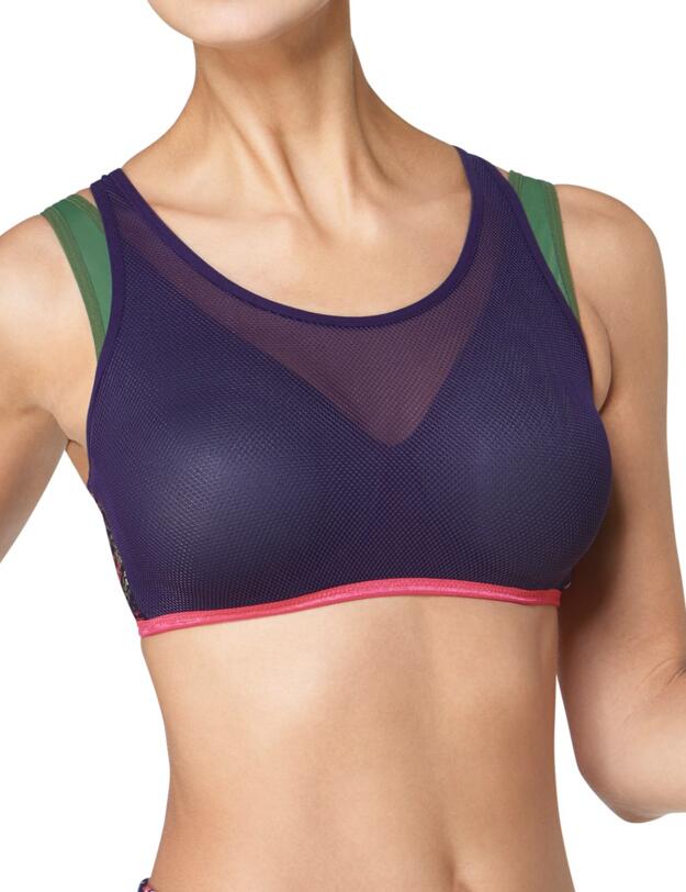 10180780 Triumph Triaction Magic Motion Sports Bra - 10180780 Violet Dark/Combination