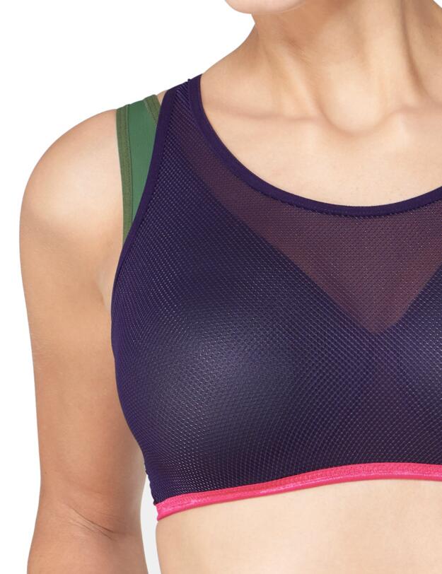 10180780 Triumph Triaction Magic Motion Sports Bra - 10180780 Violet Dark/Combination