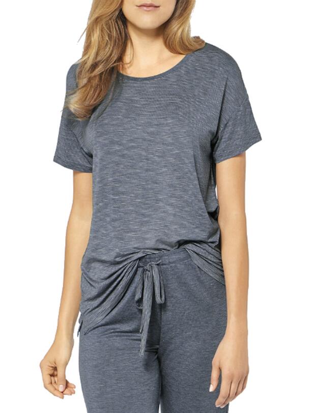 10195148 Triumph Lounge Me Stripes Pyjama Set - 10195148 Storm Grey