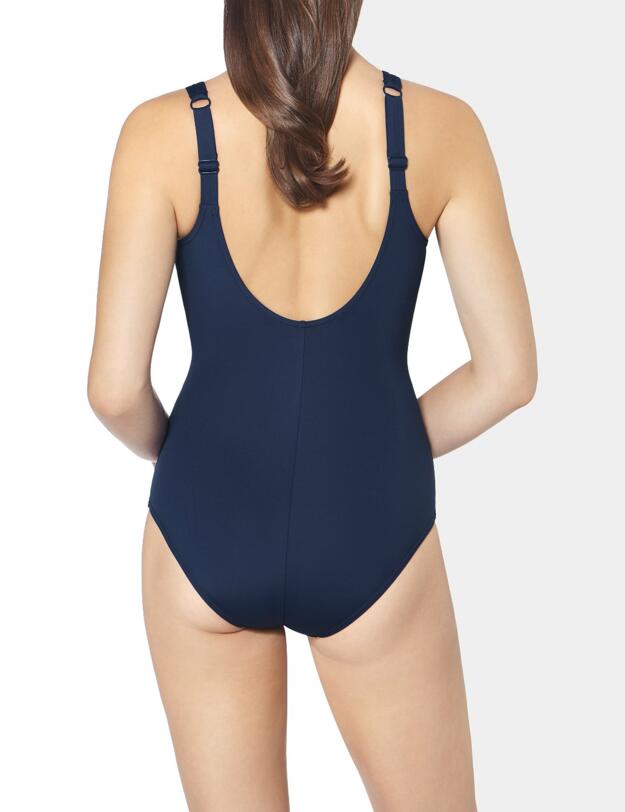 10195675 Triumph Venus Elegance Underwired Non-Padded Swimsuit - 10195675 Deep Water
