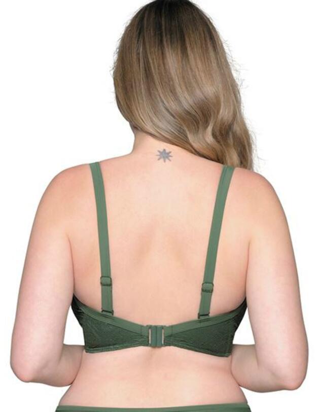 CS100230301 Curvy Kate Rush Padded Plunge Bikini Top - CS100230301 Olive
