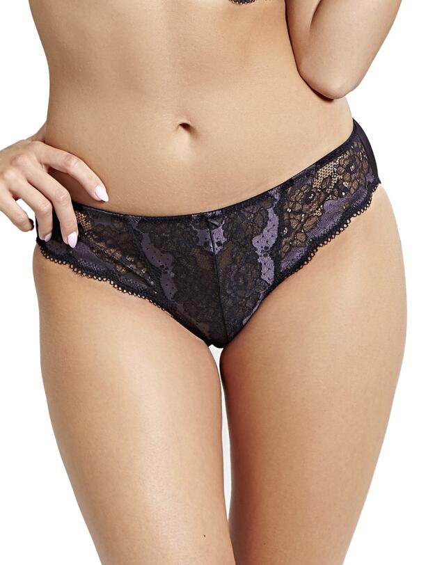 7252 Panache Clara Brief - 7252 Charcoal/Black