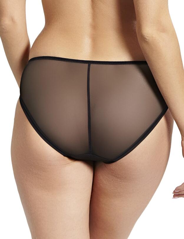 7252 Panache Clara Brief - 7252 Charcoal/Black