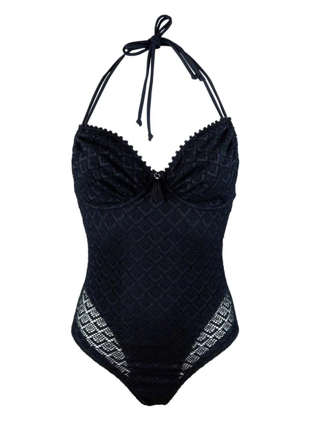 pour moi black swimming costume