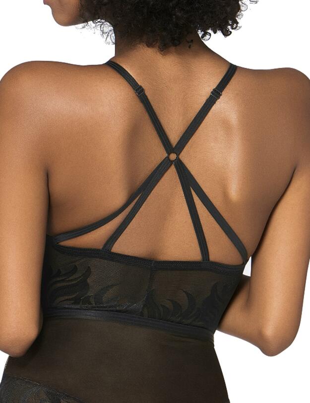 10199328 Triumph Palm Spotlight Bodysuit Body - 10199328 Black