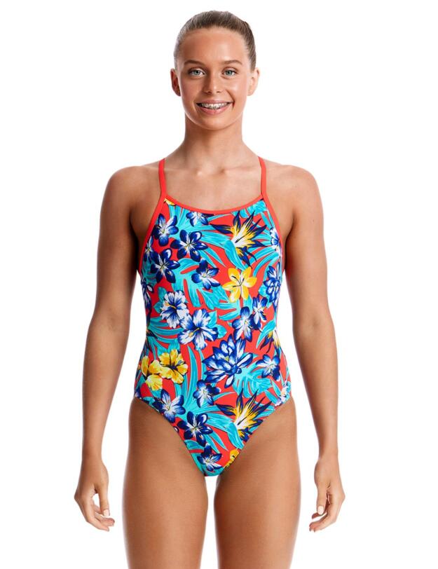 FS11G Funkita Girls Diamond Back One Piece Swimsuit - FS11G02303 Aloha From Hawaii