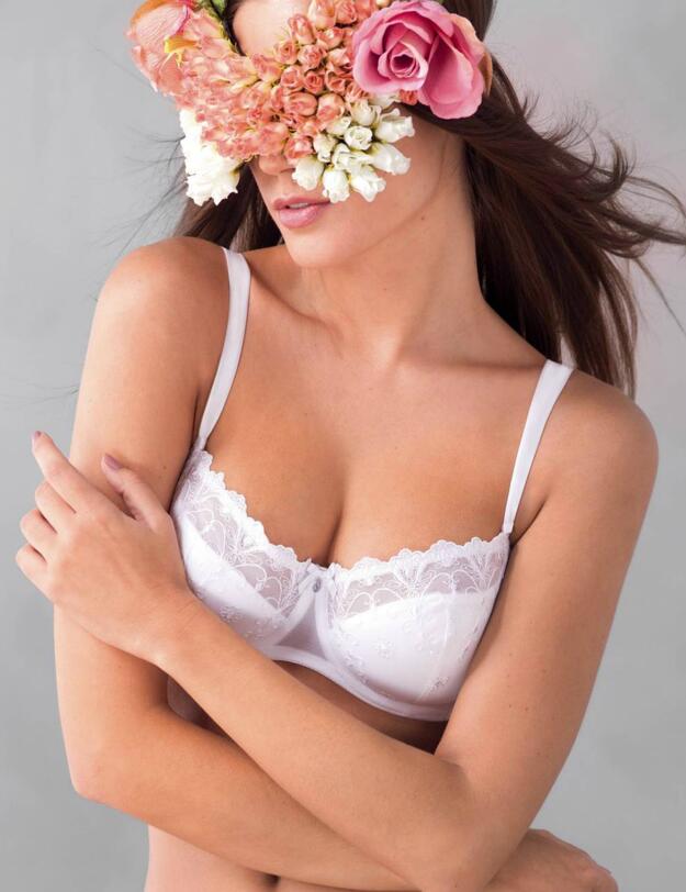 5608 Rosa Faia By Anita Edelweiss Balconette Bra - 5608 White