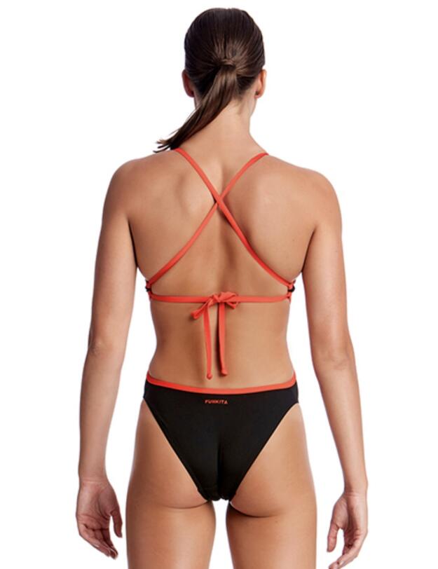 FKS004L Funkita Ladies Cut Away One Piece Swimsuit - FKS004L00470 Still Black Solid