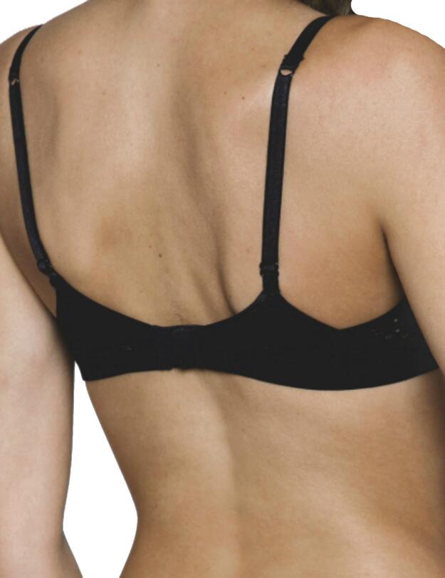 17832 Maison Lejaby Air Du Temps 1930 Padded Demi Cup Bra - 17832 Noir (Black)