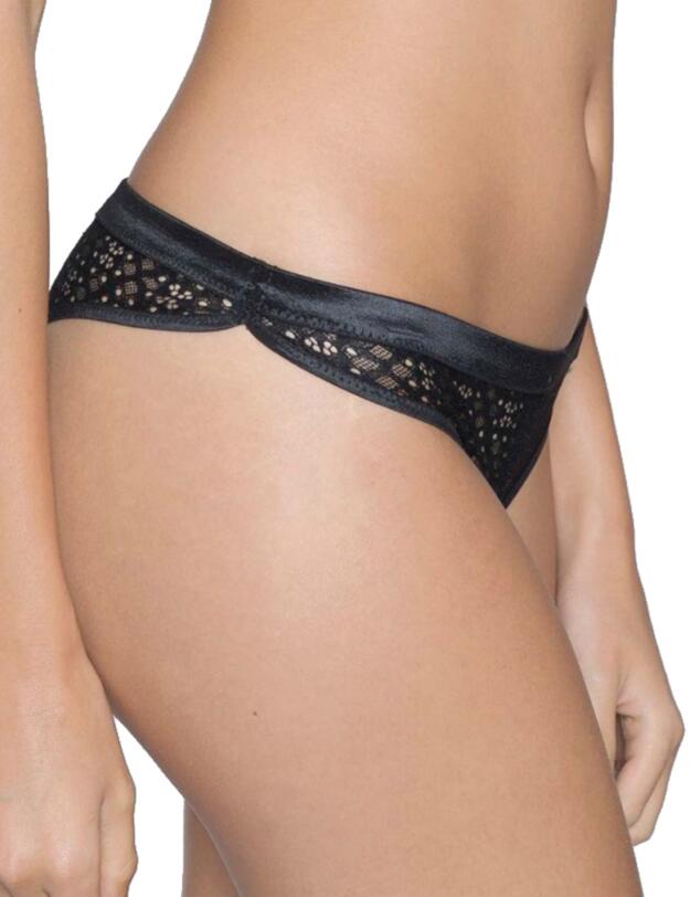 17862 Maison Lejaby Air Du Temps 1930 Tanga Brief - 17862 Noir (Black)