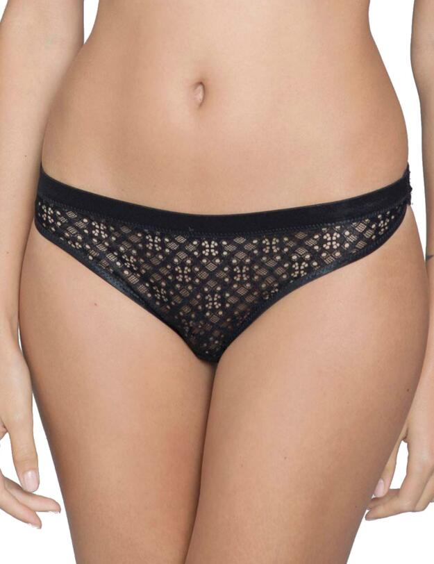 17862 Maison Lejaby Air Du Temps 1930 Tanga Brief - 17862 Noir (Black)