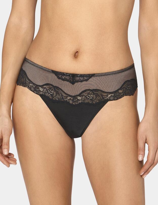 10198825 Triumph Amourette Charm Hipster String Thong - 10198825 Black