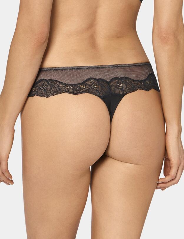 10198825 Triumph Amourette Charm Hipster String Thong - 10198825 Black