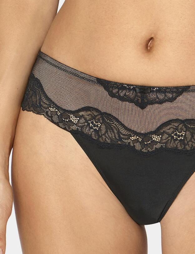 10198825 Triumph Amourette Charm Hipster String Thong - 10198825 Black
