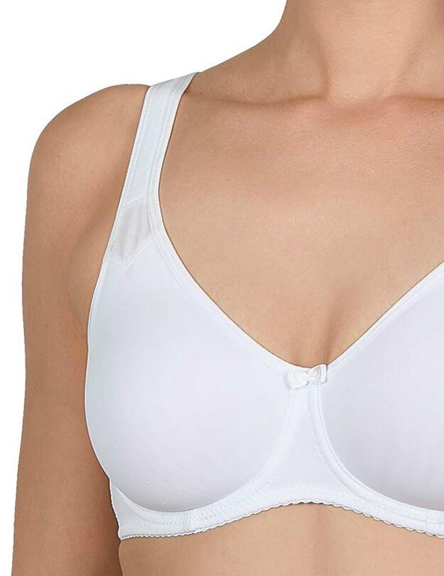 7275 Naturana Moulded Underwired Full Cup Bra - 7275 White