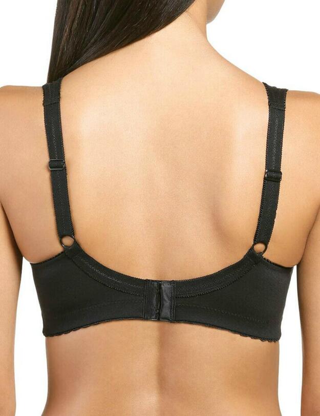 95052 Naturana Non Padded Stretch Lace Bra - 95052 Black