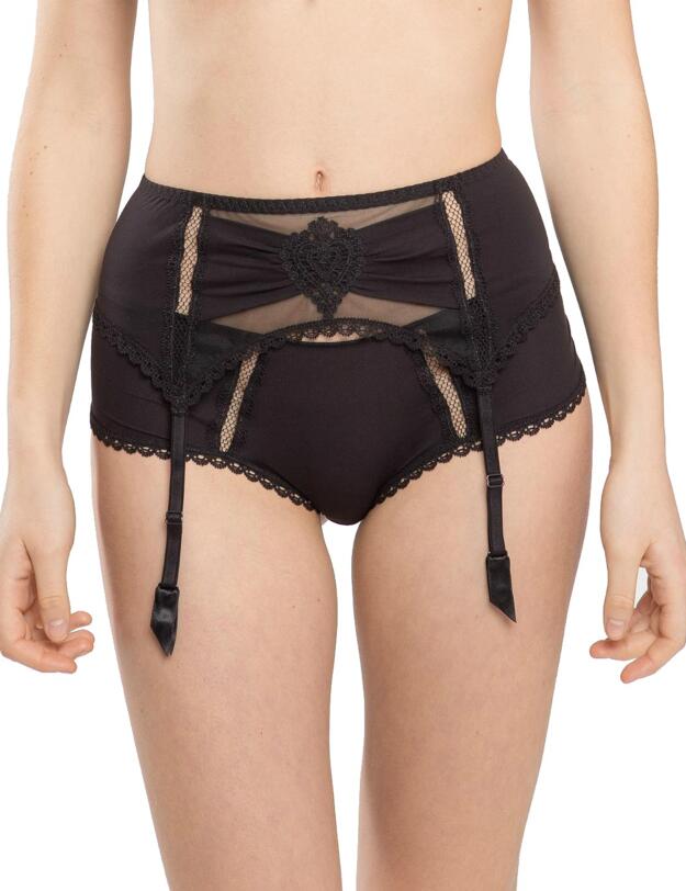 G61470 Maison Lejaby Attrape Coeur Garter Belt - G61470 Noir