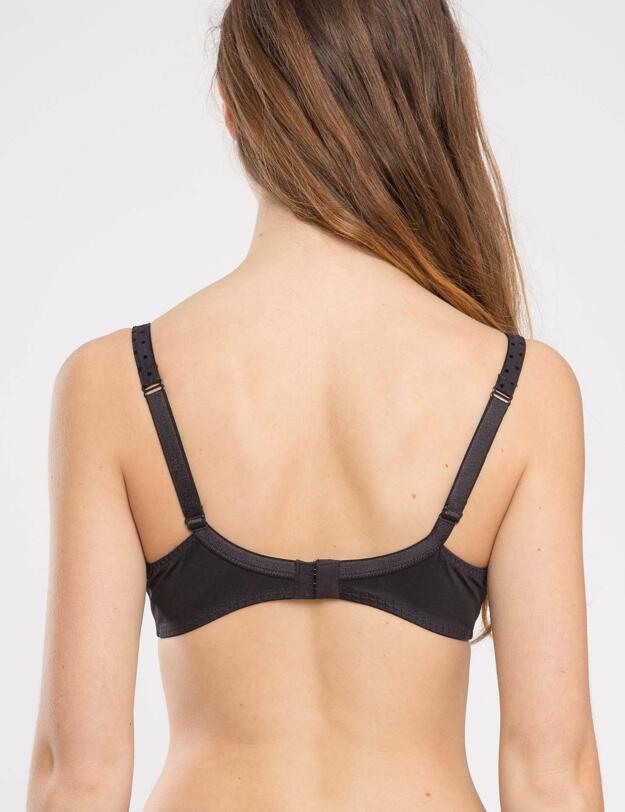 G61732 Maison Lejaby Velvet Padded Demi-Cup Bra - G61732 Noir