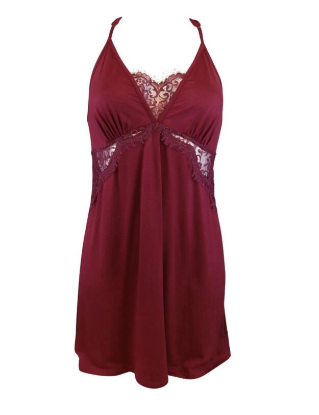 7562 Pour Moi Sofa Love Lace Chemise - 7562 Berry