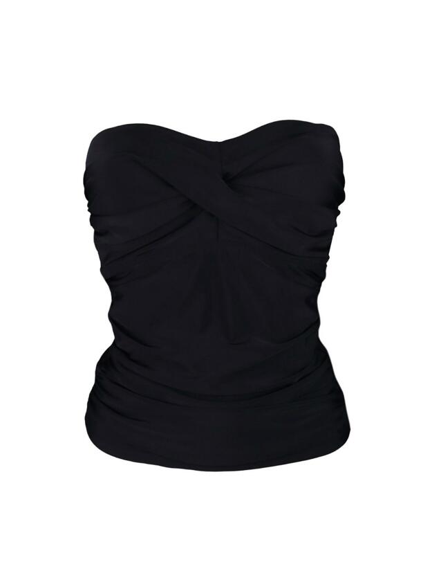 15210 Pour Moi Santa Monica Removable Straps Tankini Top - 15210 Black