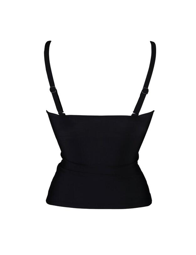 15210 Pour Moi Santa Monica Removable Straps Tankini Top - 15210 Black